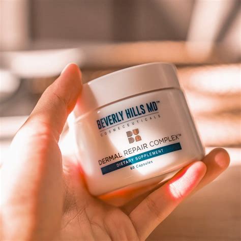 Dermal repair complex - The Beverly Hills MD Dermal Repair Complex is marketed as a premium anti-aging supplement, reflected in its pricing structure. A single jar containing 60 capsules, intended for a month's supply ...
